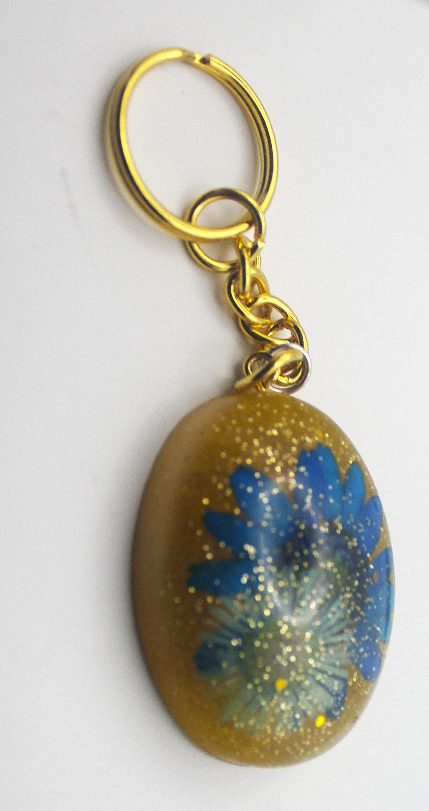 Resin Flower Keychain