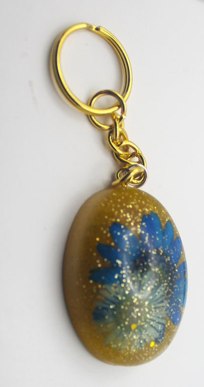 Resin Flower Keychain