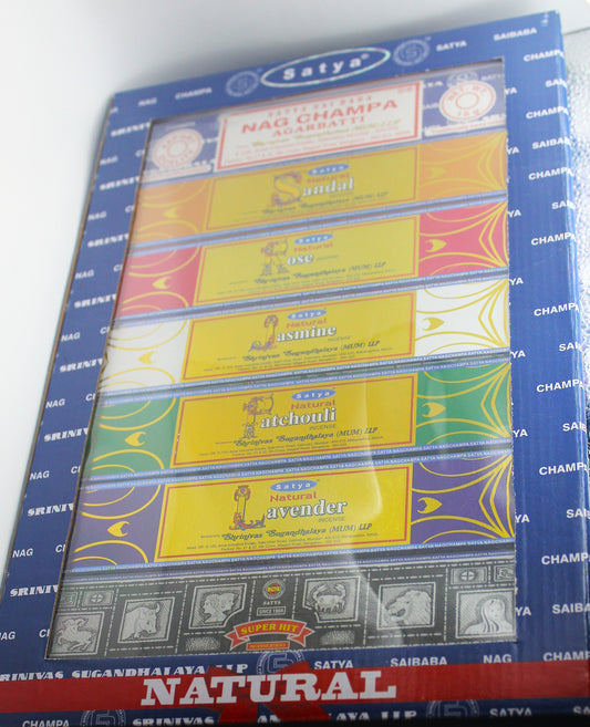 Satya Natural Incense Assortment 7 Pack