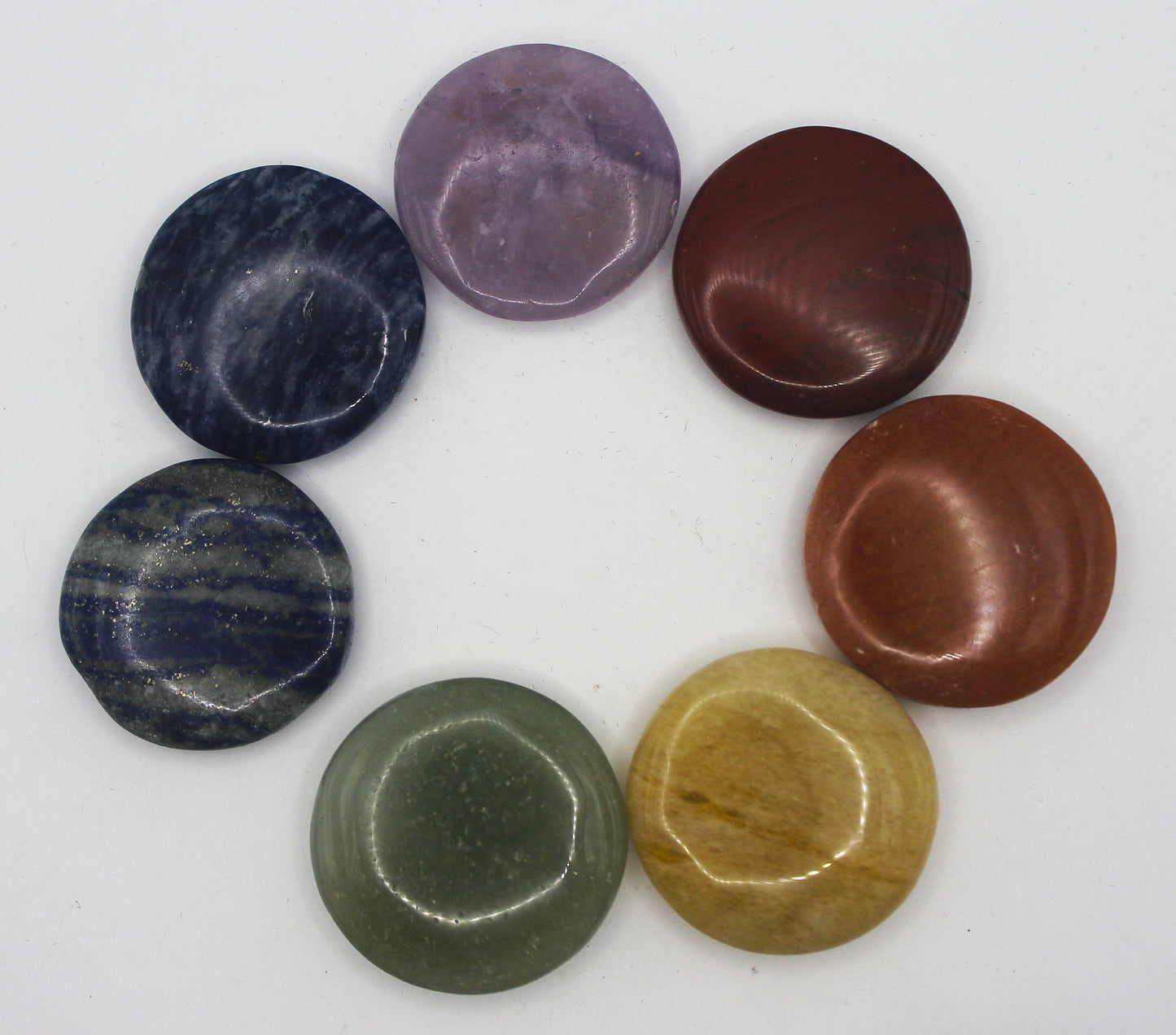 7 Chakra Engraved Stone Set