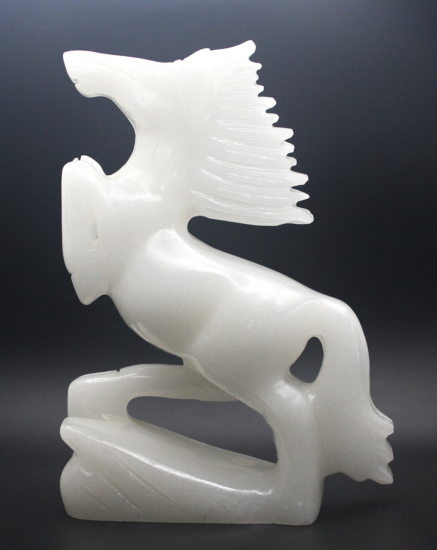 White Calcite Horse