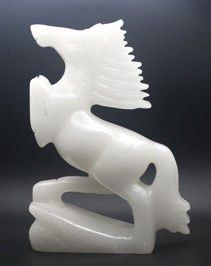 White Calcite Horse