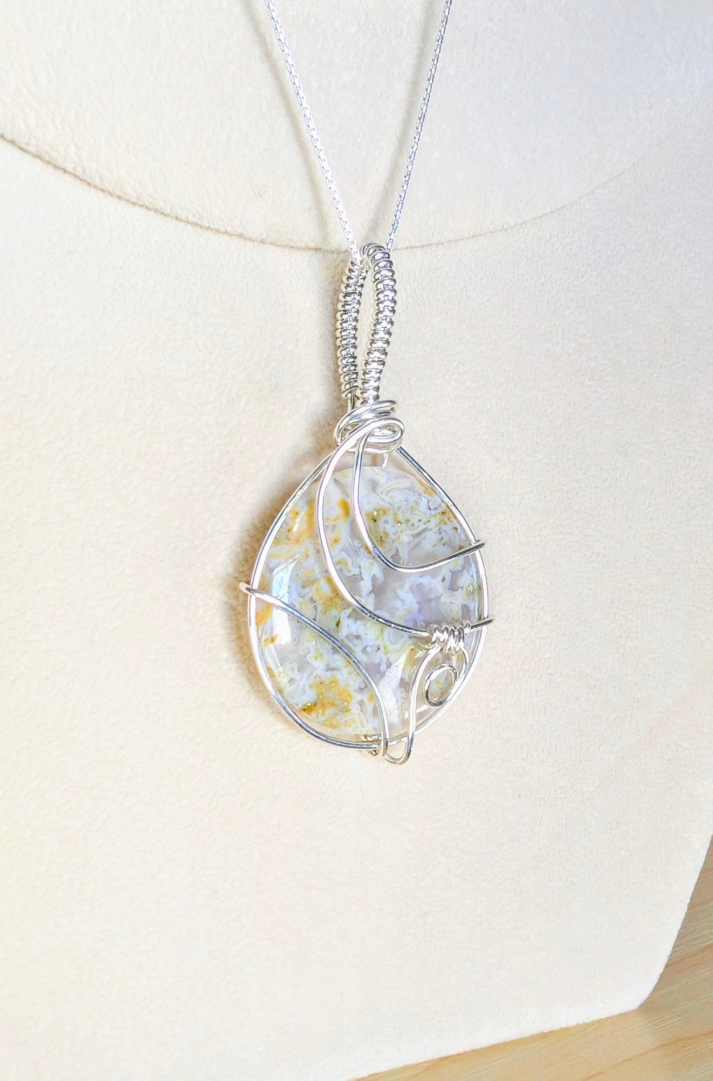 Moss Agate Cabochon *Sterling Silver*