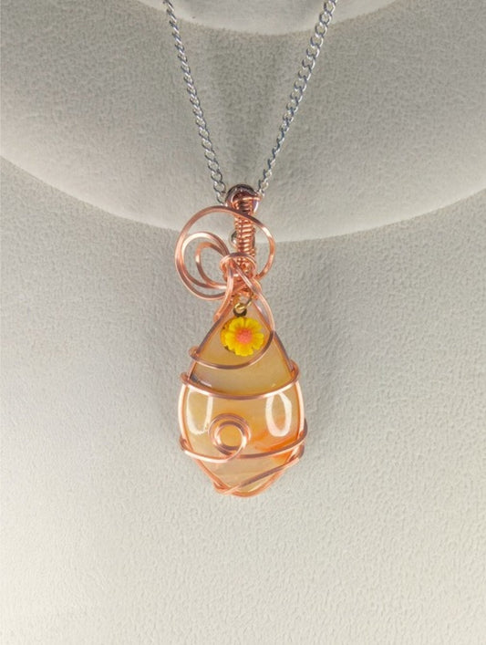 Carnelian Cabochon *Unplated Copper*
