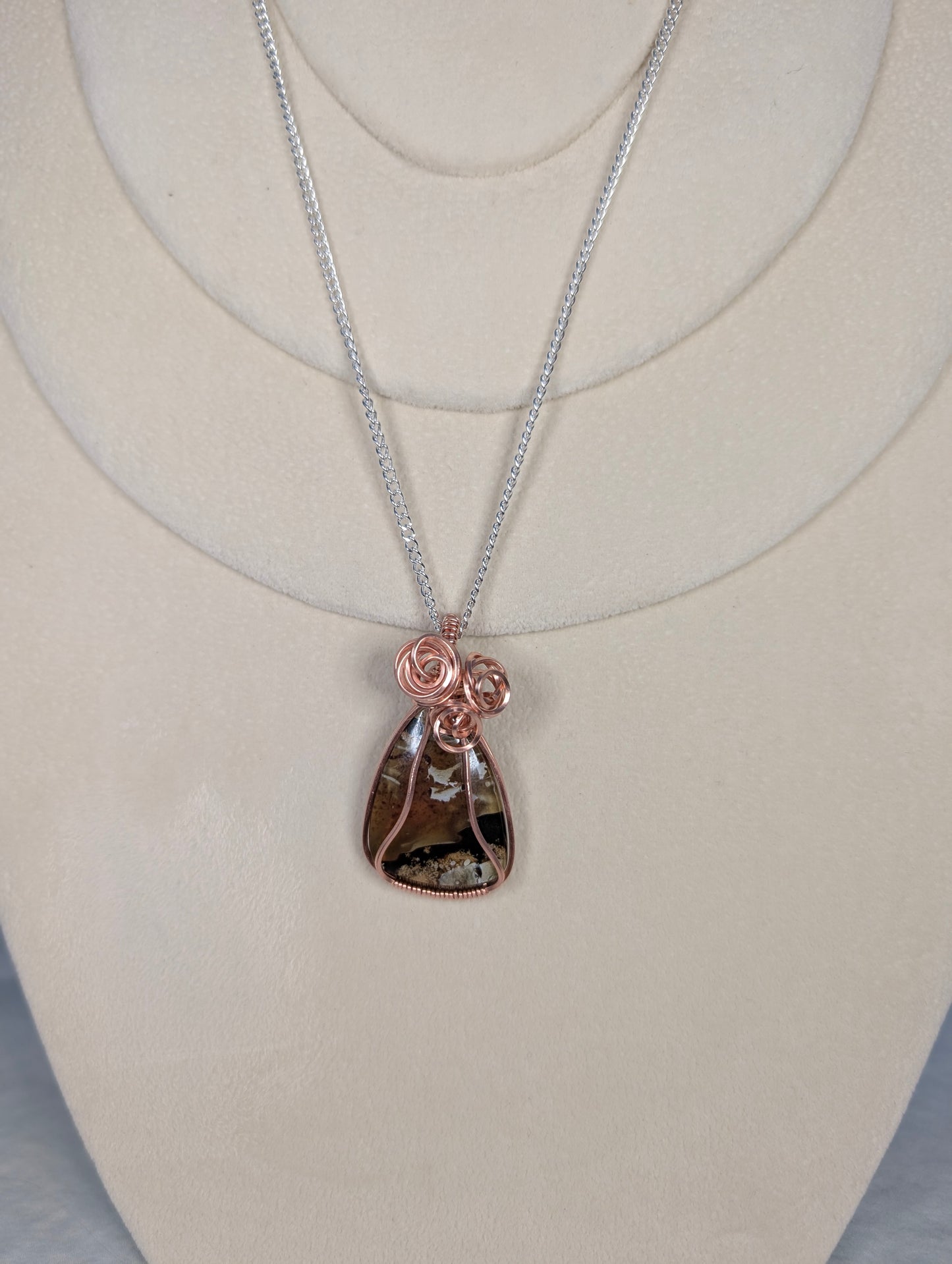 Amber Cabochon *Unplated Copper*