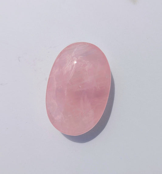 Rose Quartz Palm Stone