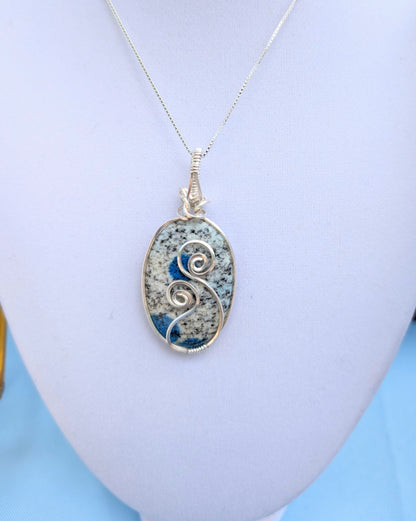 K2 "Blueberry" Jasper Round Cabochon *Argentium Silver*