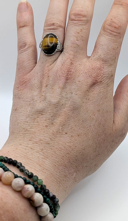 Ring Tiger’s Eye Sterling Silver