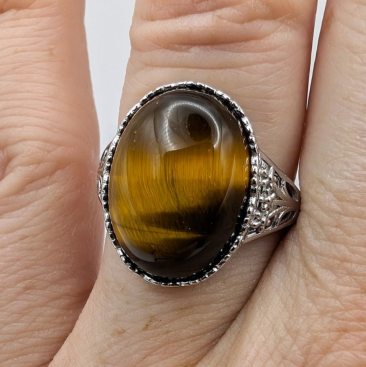Ring Tiger’s Eye Sterling Silver