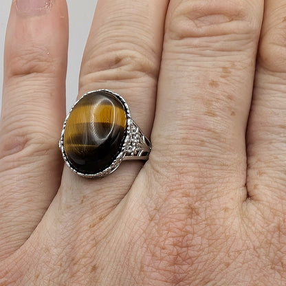 Ring Tiger’s Eye Sterling Silver