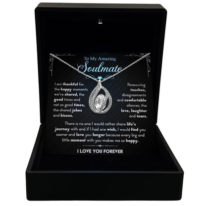 TRYNDI™ To My Amazing Soulmate Birdcage Necklace With Authentic Swarovski Crystals