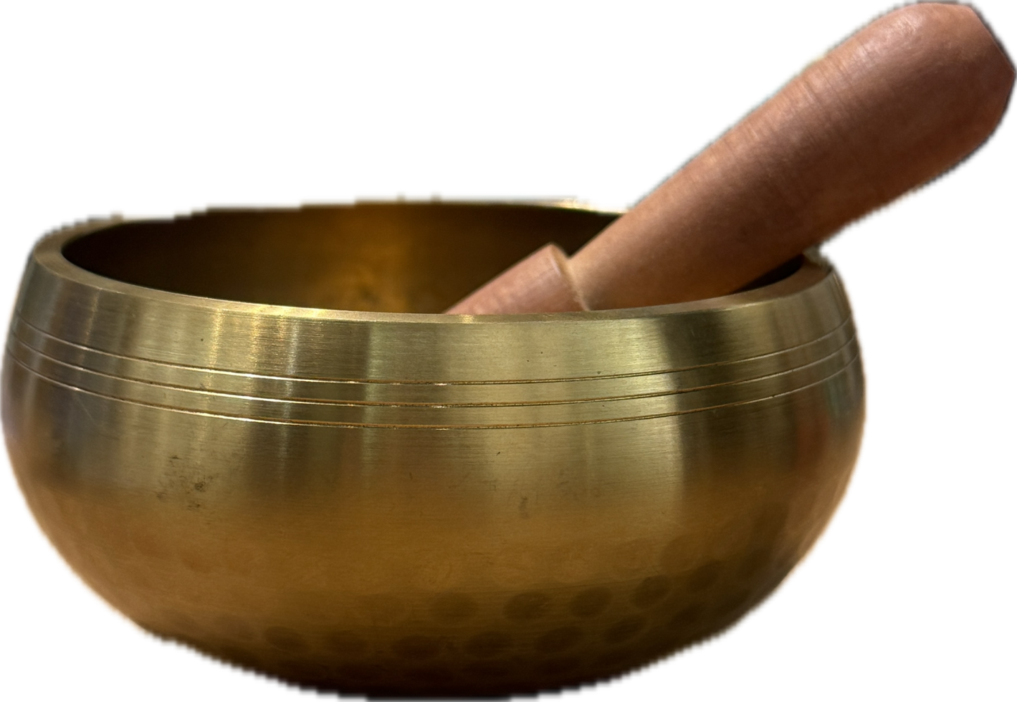 Tibetan Singing Bowl - 4.5" Hand Hammered Gold