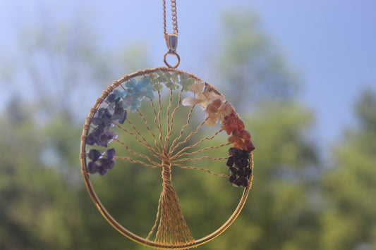 Tree of Life Chakra Pendant
