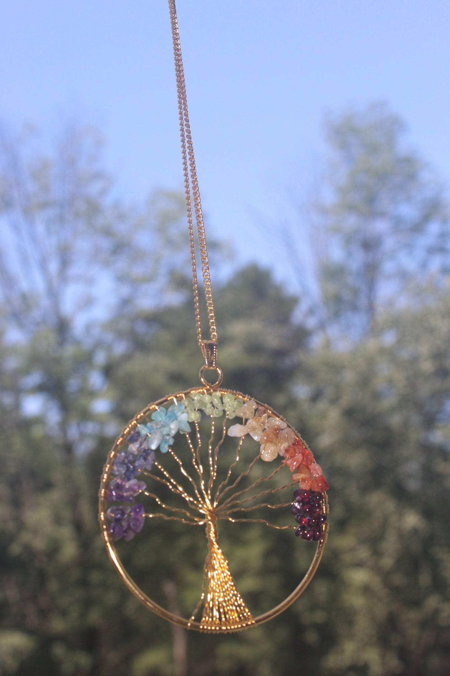 Tree of Life Chakra Pendant