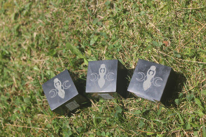 Taper Candle Holder- Triple Moon Goddess