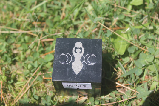 Taper Candle Holder- Triple Moon Goddess