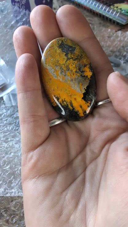 Bumblebee Jasper Cabochon Creation