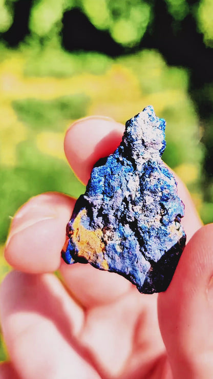 Specimen Quality Covellite from Butte Mine – Rare Electric Blue Montana Mineral