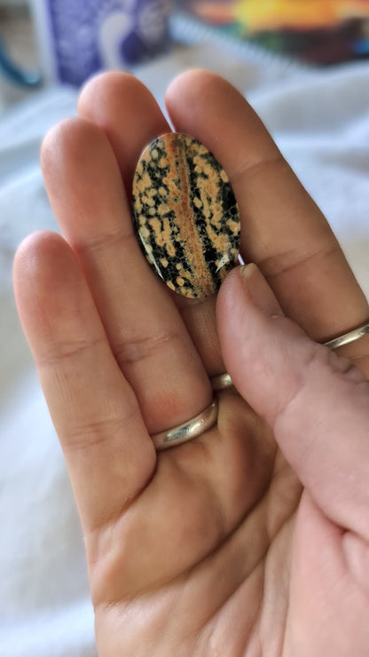 Firework Obsidian Cabochon Creation
